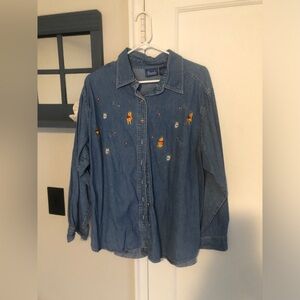 Disney Winnie the Pooh Blue Denim Shirt